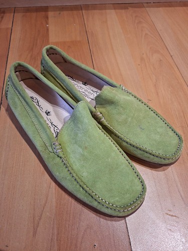 Mongrean green suede driving - mongrean,