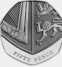 UK GB Coin 50p Pence New UNC