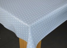 Fryetts Twinkle Star China Blue Cotton PVC Fabric WIPE CLEAN Tablecloth Oilcloth