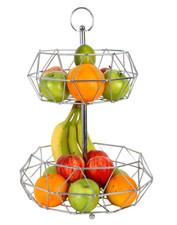 2-Tier Fruit Basket Stand