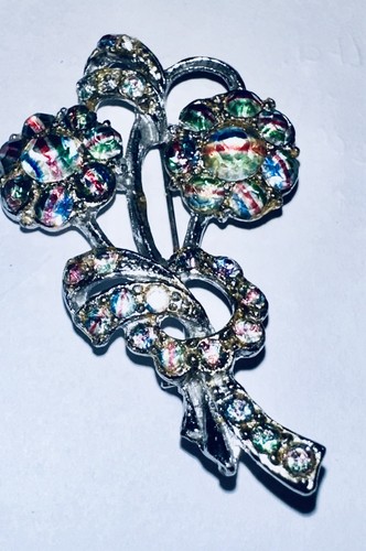 Vintage brooch flower bouquet - vintage,