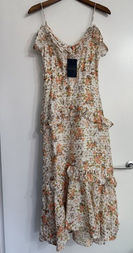 Warehouse floral ruffle midi - floral,