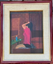 Claudio Scandura Italian Oil Painting (20th century)  Portrait of a Girl 