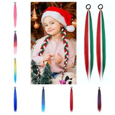 26" Long Straight Ponytail Synthetic Hair Extension Girl Women Braids Hair Piece