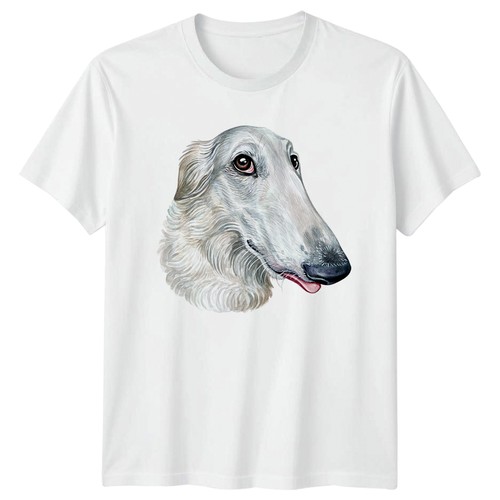 Borzoi watercolor art shirt - borzoi,