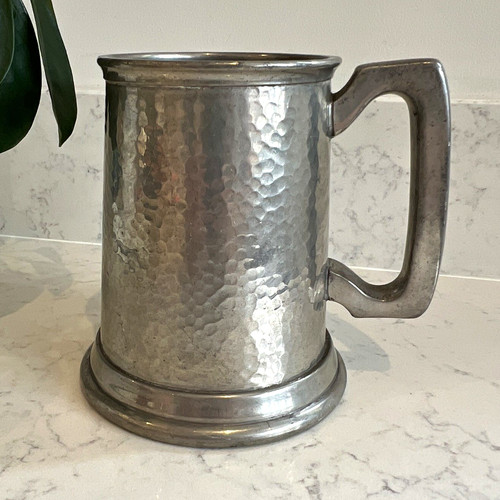 Vintage hammered pewter - vintage, beer