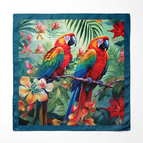 Genuine silk rainbow - rainbow, macaws