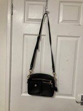 Jasper Conran Black Leather Crossbody Bag