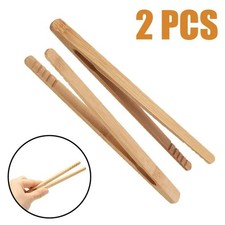 2PCS Bamboo Wood Wooden Food