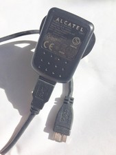 Alcatel Charger 240V + Detachable Micro B to TYPE C USB - 50CM For Older Mobile