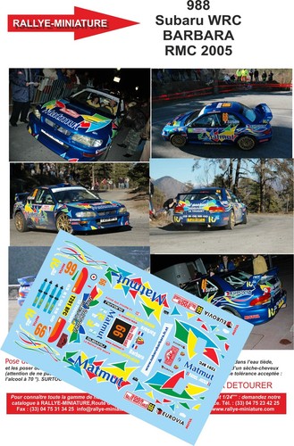 Decals ref 0988 subaru - ref,