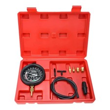 9Pcs Fuel Pump Vacuum Tester Carburetor Valve Pressure Test Gauge Kit Car Truck