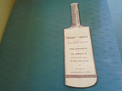 1959 charity cricket - 1959,