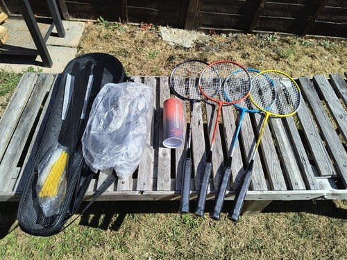 Family badminton set with - badminton, 4