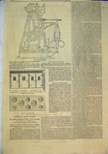 Original Old Antique Print