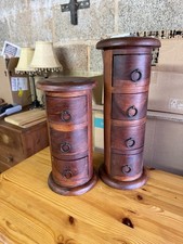 Vintage Solid Wood Cylindical