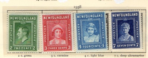 Newfoundland 1938 royals - 1938,
