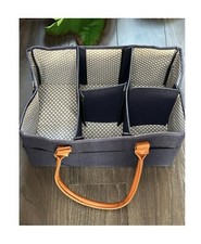 Nappy Organiser Baby Diaper Baby Storage Bin Newborn Detachable Divider Navy