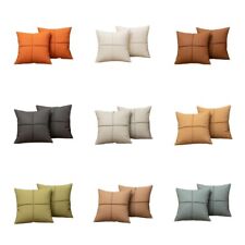 2 PCS Plain Faux Leather