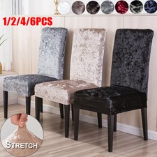 Crushed velvet dining - 1/2/4/6x,