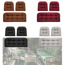 3 Pieces Wicker Chair Cushions