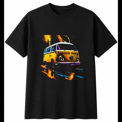 Dark fantasy camper van - dark, with