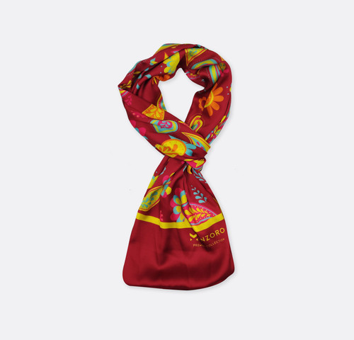 Monzoro 100 silk - silk, maroon