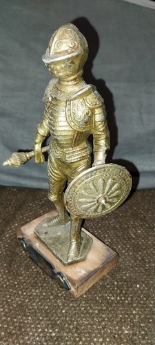 Brass knight ornament - brass,