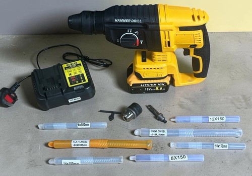 18v cordless sds rotary - 18v, hammer