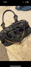 Genuine Vintage Black Leather Chloe Paddington Shoulder Bag