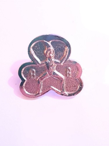 Vintage plated metal girl - metal,