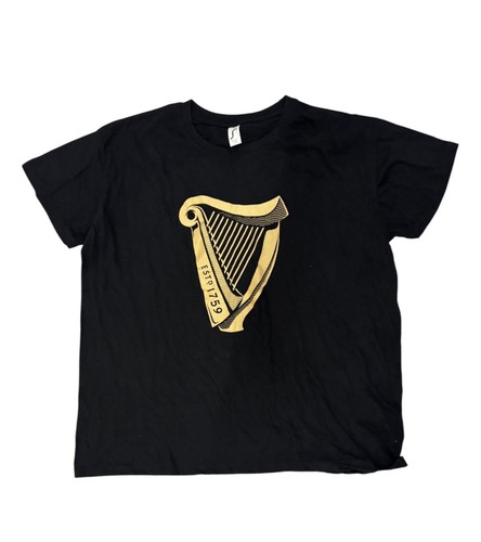 Guinness harp black shirt - t,
