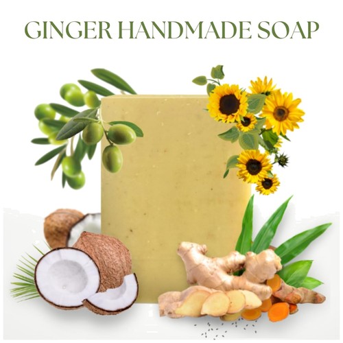 Ginger lymphatic drainage soap - ginger,
