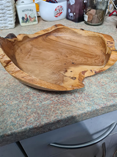 Handcrafted yew wooden natural - yew,