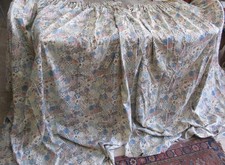 Vintage St. Michael M&S 70's 80's cotton patchwork style floral lined curtains