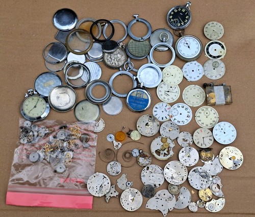 Pocket watch mixed parts lot - mixed,