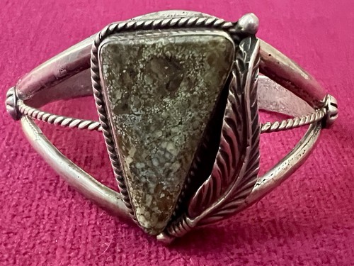 Vtg sterling green turquoise - vtg,