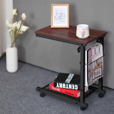 Adjustable Height Over Bed Table on Wheels Hospital Bed Aid Chair Laptop Desk UK