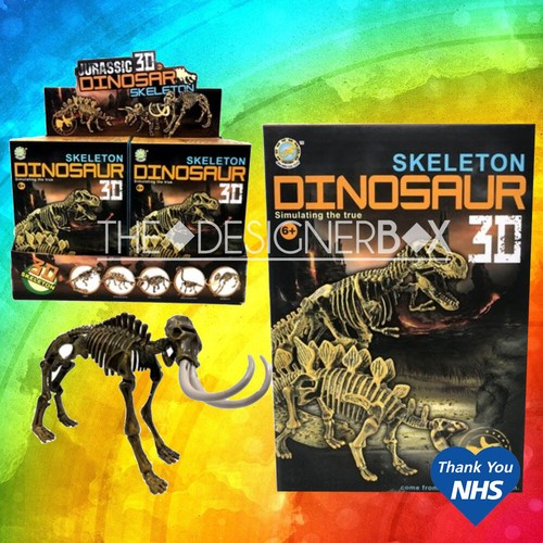 Plastic dinosaur skeleton - skeleton, 3d