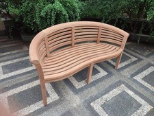 Teak Banana Garden Bench