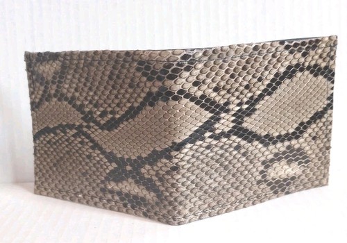 Men python skin wallet - python,