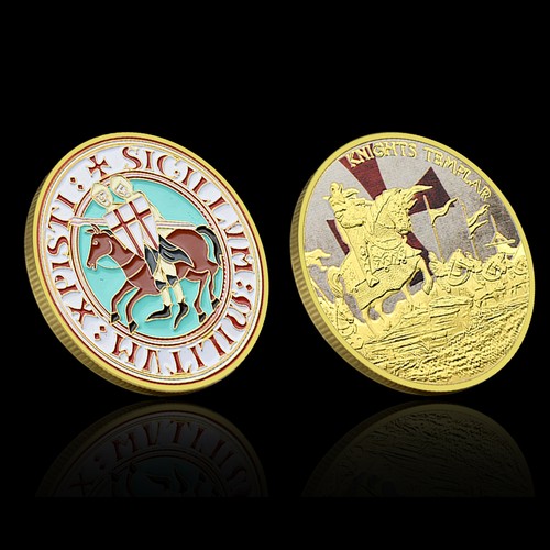 Knights templar medieval coin - knights,