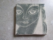 VINTAGE ART POTTERY TILE  WICKED IMP ~ ST. IVES CORNWALL  STUDIO POTTERY