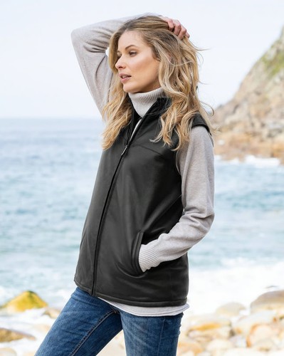 Shearling vest women - vest,