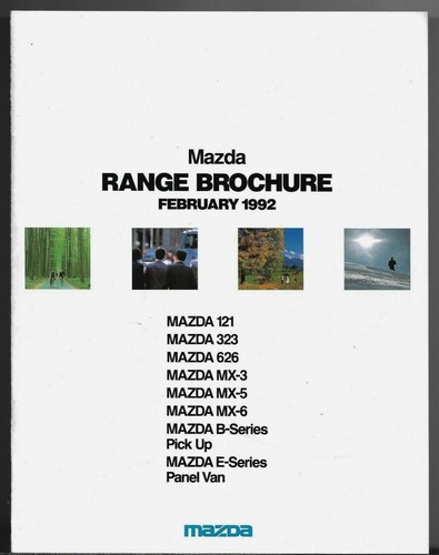 Mazda range 1992 - uk, market