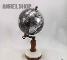 Black plastic world globe - globe, with