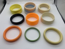 Selection of 20 Vintage / Retro Bangles / Bracelets 1980s