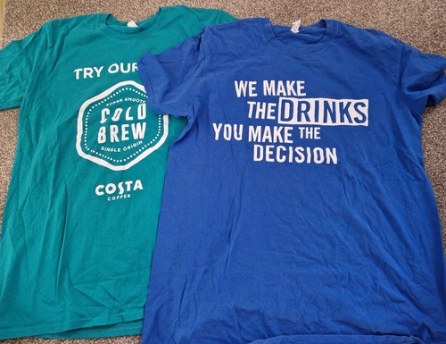 Costa coffee shirts x2 - , t-shirts