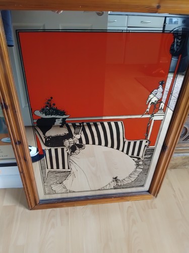 Vintage art nouveau mirror - art,