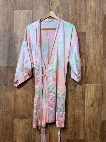 Pink floral satin - pink, bridesmaid